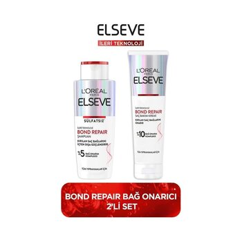 Elseve Bond Repair Bağ Şampuan 200 Ml + Onarıcı Bakım Kremi 150 Ml
