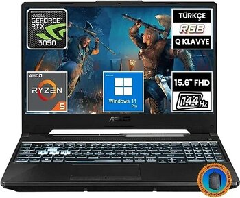 Asus Asus TUF Gaming A15 FA506NC-HN050A15 Ryzen5 7535HS 16GB 512SSD RTX3050 15.6" FullHD W11P Taşınabilir Bilgisayar-CNT016