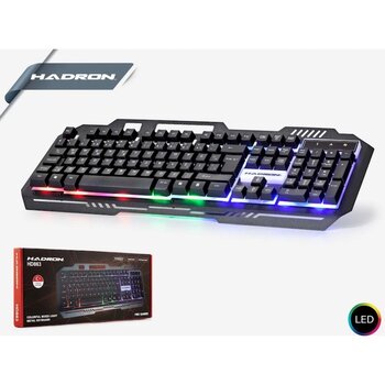 Hadron Hd863/20 Usb Kablolu Rgb Işıklı Metal Gaming Q Klavye Siyah