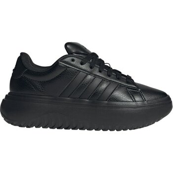 Adidas Grand Court Platform Kadın Tenis Ayakkabısı Siyah Hafif ve Esnek Tabanlı JR0697 - 36,5