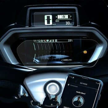Mobilite Yamaha X Max Tech Max Dijital Gösterge Uyumlu 9H Nano Ekran Koruyucu 2023 2024 - Şeffaf