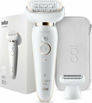 Braun Silk-épil 9 Flex 9002 100. Yıl Özel Max Serisi SensoSmart Epilatör Islak&Kuru Epilatör/ Epilasyon+Özel Tasarım Seyahat Çantası - Beyaz
