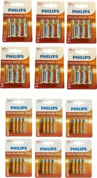 Philips Kalem ve Ince Pil - 48 Li Extra Çinko 2 Boy Pil 4x6=24 Adet