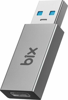 Bix ADP-03 USB-A 3.0 to Type-C 5A Hızlı Şarj Destekli Çevirici Dönüştürücü Adaptör - Gri