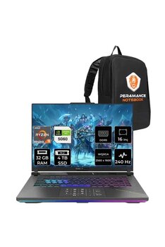 Asus Rog Strix G16 R9 8940Hx 32Gb 4Tb Ssd Rtx5060/8Gb 240Hz 16" Wqxga Fdos Gaming Laptop G614pm