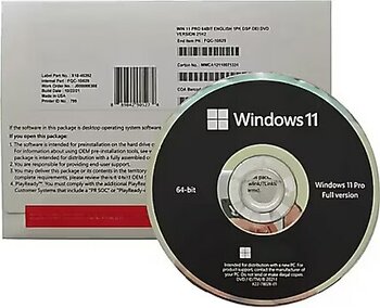 Windows 11 Pro 64 Bit OEM DVD Kutu FQC-10528