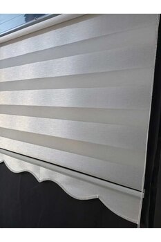 yağmur zebra KETEN BEYAZ ZEBRA STOR PERDE, OFİS PERDESİ EV PERDESİ