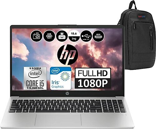 HP 250 G10 8A538EAP03 15.6 inç Intel Core i5 1335U 8 GB 1 TB SSD Intel Graphics Windows 11 Professional