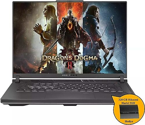 Asus Rog Strix G16 N3158 Zi740 16 inç Intel Core i7 13650HX 64 GB 512 GB SSD NVIDIA GeForce RTX 4060 FreeDOS