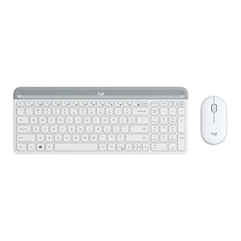 Logitech Mk470 Kablosuz İnce Q Klavye + Mouse Seti Beyaz