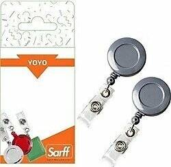 Sarff Yuvarlak Kancalı Gri Eko Yoyo Blister 2 Adet