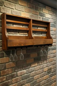 worldofwood Ahşap büyük şişe stand