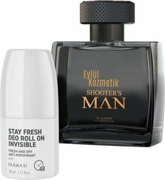 Farmasi Invisible Anti-Perspirant Erkek Deo Roll On 50 ml & Shooter's Man Black Erkek Parfümü Edp 75 ml