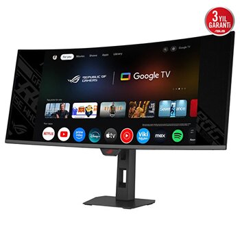 Asus ROG Strix Oled Xg34wcdmtg 34" 240Hz 0.03ms Uwqhd Adaptive Sync Qd-oled Kavisli Android 14 Smart Gaming Monitör