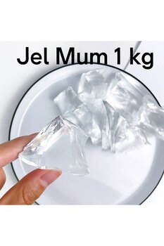 Ceribo Co. Jel Mum 1kg Şeffaf Jel Mum Jel Kavanoz Mum Özel El Işi Parti Malzemeleri Yüksek Kalite Kokusuz