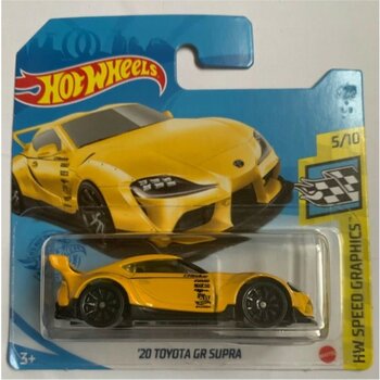 Hot Wheels 20 Toyota gr Supra Sarı - 1:64 Ölçek Toyota Supra
