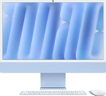 iMac M4 Mavi MWV13TU/A 16 GB 256 GB SSD 10C GPU 24" 4.5K All in One PC