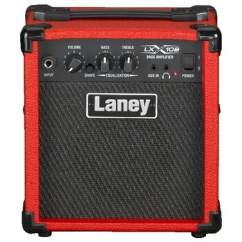 Laney LX10B-RED Bas Gitar Amfisi | Kırmızı Renk, 10W Güç, 5 Inç Hoparlör, Taşınabilir Tasarım