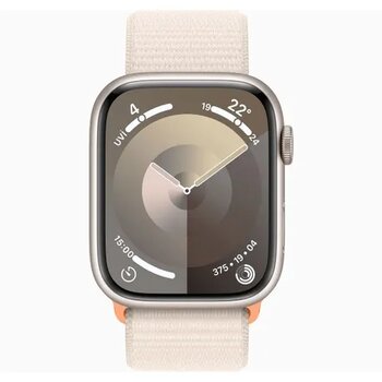 Apple Watch Series 9 45 mm Yıldız Işığı Alüminyum Kasa Spor Loop Akıllı Saat
