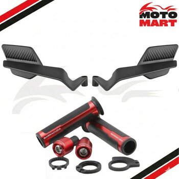 Honda Pcx 125 Aksesuar Seti-Katlanır AYNALI-KIRMIZI-MA12002