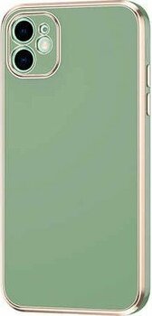 iPhone 12 Kılıf Omsy Bark Kapak-Açık Yeşil - Açık Yeşil