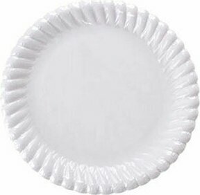 Roll-Up Party Dreams Karton Tabak Beyaz 22cm 10'Lu