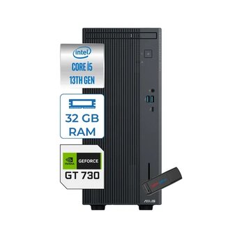 Asus Expertcenter P500mv Intel Core İ5-13420H 32Gb Ddr5 256Gb Ssd Freedos 4Gb/Gt730 Minitower Masaüstü Bilgisayar Wd5136216512b0df11+Zettausbbellek