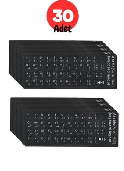 Mn6 Mx30 Big Paket-Arapça Klavye Etiketi-30 Adet/ A Kalite Notebook Pc Uyumlu Klavye Sticker-Arapça Klavye