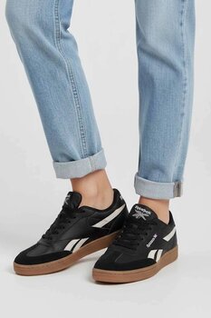 Reebok Kadın Spor Ayakkabı - Retro Tasarım Günlük Sneaker - Siyah Detaylı Şık Ayakkabı-V1 38 Numara