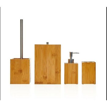 Lorin 4 Parça Bambu Banyo Seti - Ahşap