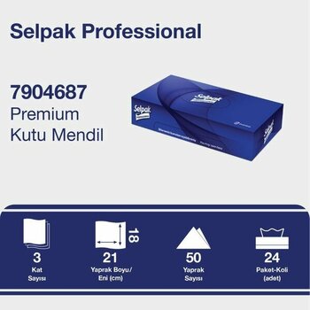Selpak Professional Kutu Mendil 50LI 24 Adet (1 Koli̇)