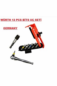 Würth Tornavida Bits Uç Seti Lokma Cırcır Set 12pcs Germany