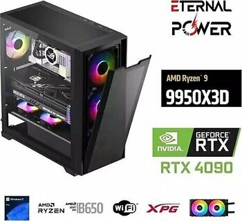 Eternal Power Ryzen 9 9950X3d 32Gb Ddr5 1Tb M.2 Rtx 4090 B650 Wıfı 850W 240M