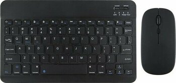 Alfa MEC Apple Ipad Air 2 9.7 Uyumlu Kablosuz Bluetooth Klavye+Mouse Set - Siyah