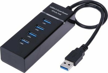 Derwell 4 Port USB 3.0 Hub USB Hub Yüksek Hızlı USB Splitter Adaptörü 5gbps Için Pc Bilgisayar Multiport Hub USB Çoklayıcı Çoğaltıcı
