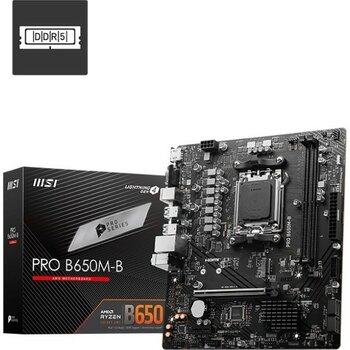 MSI PRO B650M-B AM5 DDR5 6800MHZ(OC) HDMI VGA M.2 USB3.2 2.5G LAN mATX