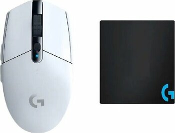 Logitech G305 Kablosuz Oyuncu Mouse + Mouse Pad 40 X 30 Cm Beyaz