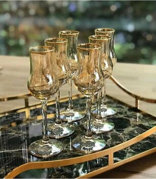 Paşabahçe 6 Adet Kahve Yanı Cam Su Bardağı Seti, Çeyizlik Set