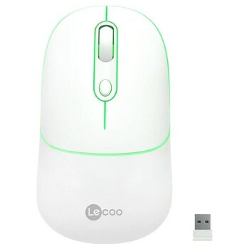 Verto Lenovo Lecoo WS210 Kablosuz/bluetooth 1600DPI (Şarj Edilebilir) Beyaz Mouse