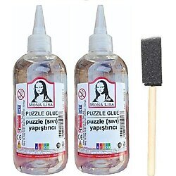 Mona Lisa Puzzle Yapıştırıcı 250 ml 2'li + Dağıtıcı Sünger Fırça Tekli