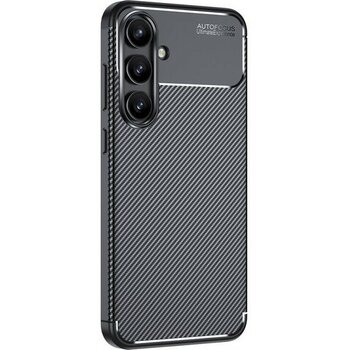 Galaxy S24 FE Kılıf Yumuşak Doku ve Kadife Dolgulu Clay Premium Silikon Kapak - Siyah