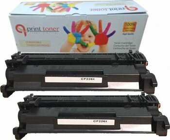 QPrint Hp CF226X 2'li Ekonomik Paket Garantili Uyumlu Toner M402 MFP426 LBP212 MF421 CRG052H Muadil Toner - Siyah - Standart
