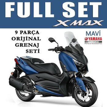 Yamaha Xmax 125/250/300/400 2018-2022 Orijinal Grenaj Seti Koyu Mavi 9 Parça