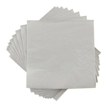 Parti Baskı Gümüş Gri Renkli Peçete Paket