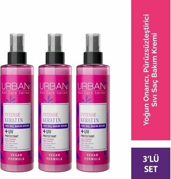 Urban Care Intense Keratin 3'Lü Set İpeksi Yumuşaklık Sağlayan Vegan İçerikli Sıvı Krem