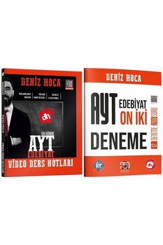 KR Akademi Yayınları Deniz Hoca 59 Günde AYT Edebiyat Video Ders Notları ve AYT Edebiyat 12 Deneme Seti
