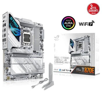 Asus Rog Strıx X870e-A Gamıng Wıfı7 Neo, 4Xddr5,  4Xm.2, Hdmı, Dp, Type-C, Pcıe 5.0, 2Xwi-Fi 7, Bluetooth V5.4, Am5 Soke