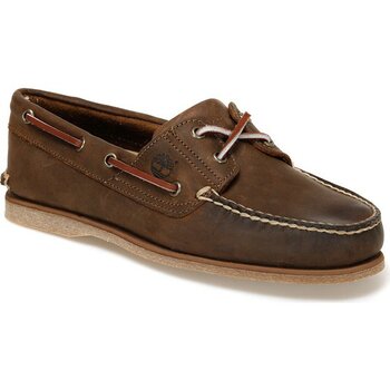 Timberland Classic Boat 2 Eye Kahverengi Erkek Deri Loafer Ayakkabı - 46