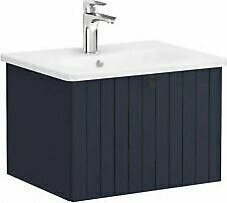 Vitra Root Groove 60 Cm Lacivert Çekmeceli Banyo Dolabı Alt Modül Lavabo