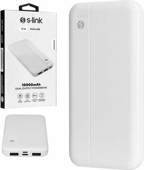 S-link IP-G10N 10000 mAh Beyaz Taşınabilir Şarj Cihazı (Powerbank)